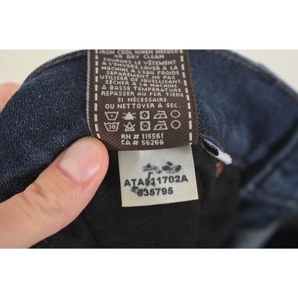 Mens 7 for All Mankind Dark Blue "Slimmy" Jeans - Picture 8 of 9